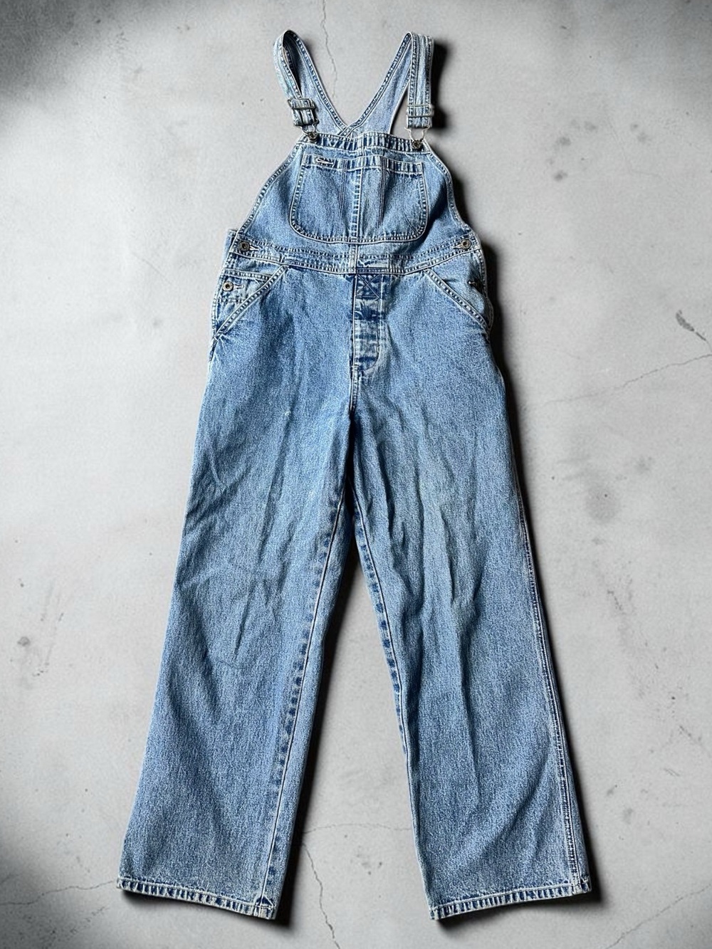 Vintage Y2K Year 2000 GAP Light Blue Denim Overalls